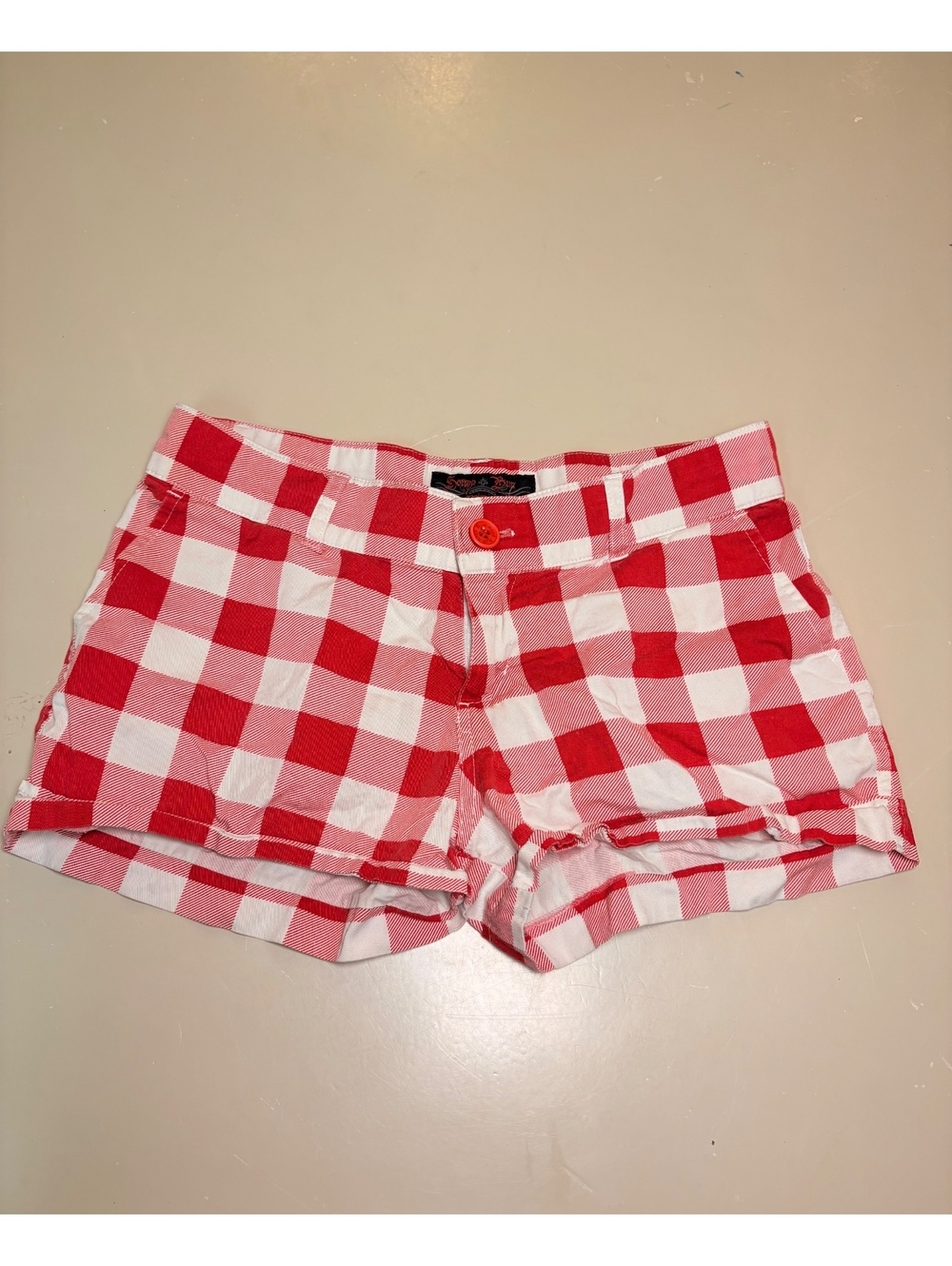 Y2K Honey Bum Scene Checkered Micro Mini Shorts #13